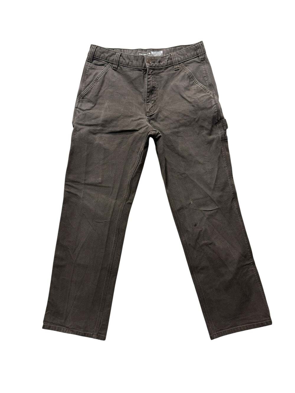 Carhartt Relaxed Fit Canvas Work Pants Brown Size 32x30